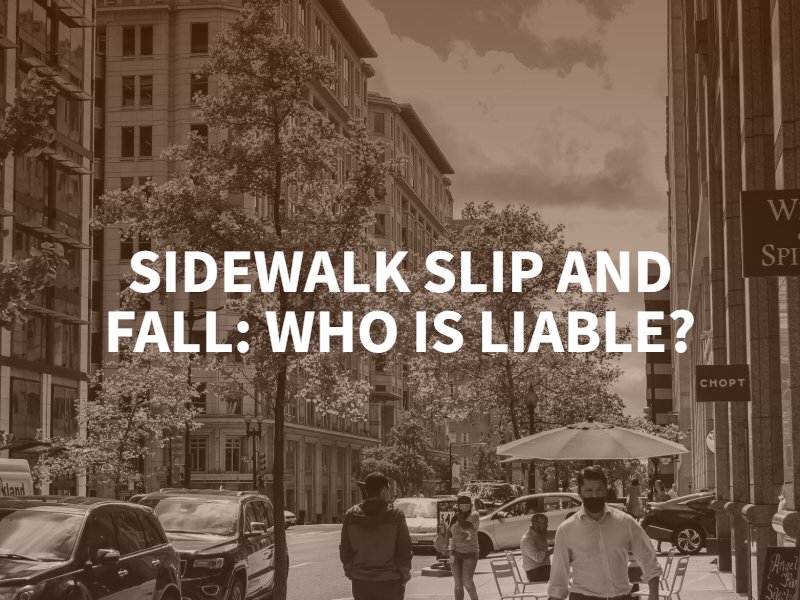 Determining liability for a sidewalk slip and fall in Tennessee